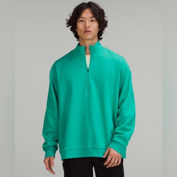 Lululemon Terry 1/2 Zip Maldives Green XL